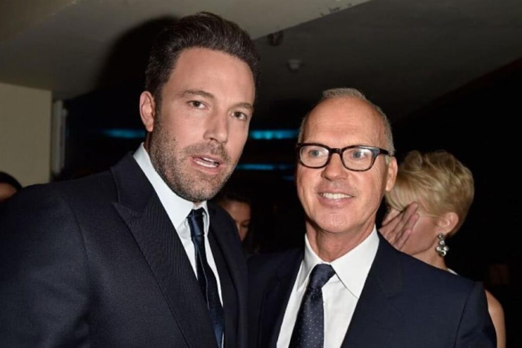 Keaton e Affleck ficaram emocionados ao retornarem como Batman Ben Affleck e Michael Keaton (Reprodução)