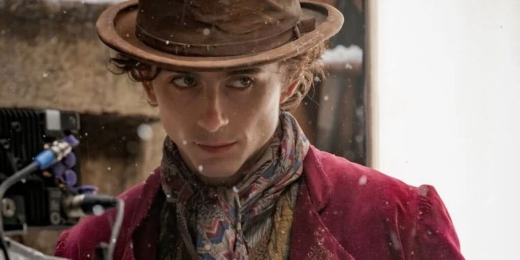 Atuação de Timothée Chalamet é elogiada por atriz vencedora do Oscar Timothée Chalamet como Willy Wonka no filme Wonka (Divulgação)