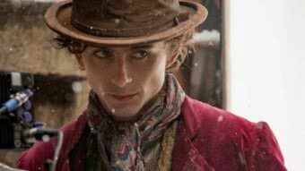 Timothée Chalamet como Willy Wonka no filme Wonka (Divulgação)