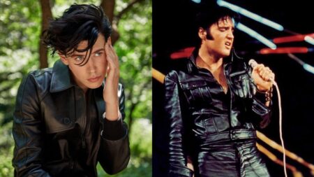 Austin Butler e Elvis Presley (Montagem/Reprodução)