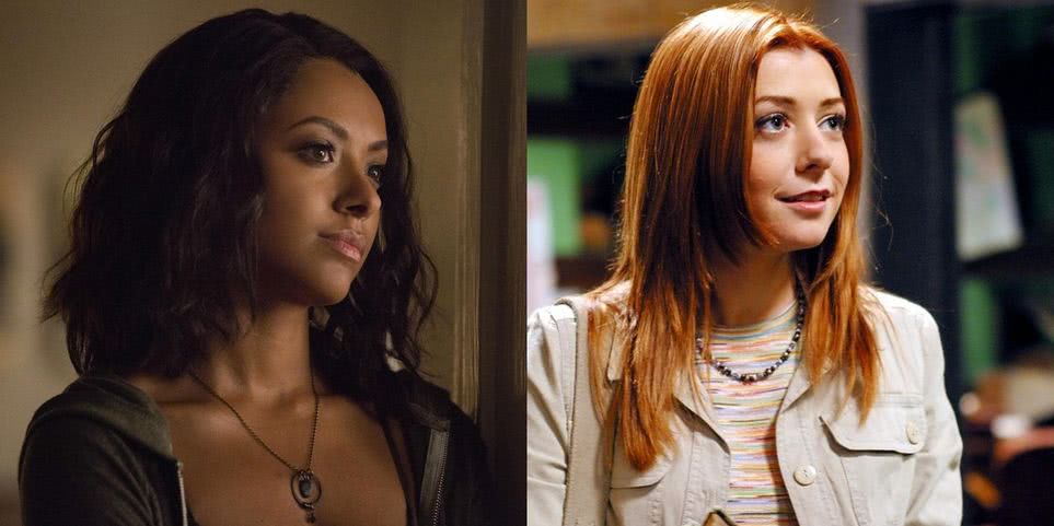 Bonnie em The Vampire Diaries e Willow em Buffy, A Caça-Vampiros (Montagem Reprodução)