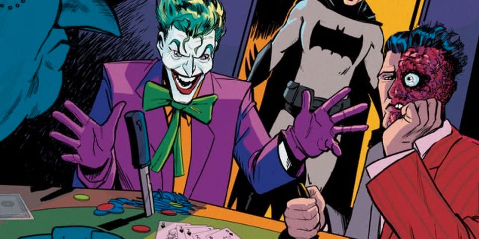 Joker and Two-Face in the comics (Reproduction)