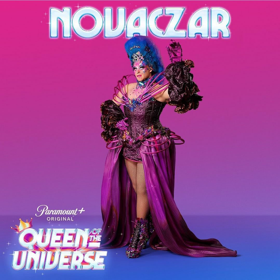 Conheça o cast de Queen of The Universe, competição de drags cantoras 11 Novaczar (Divulgação/Paramount+)