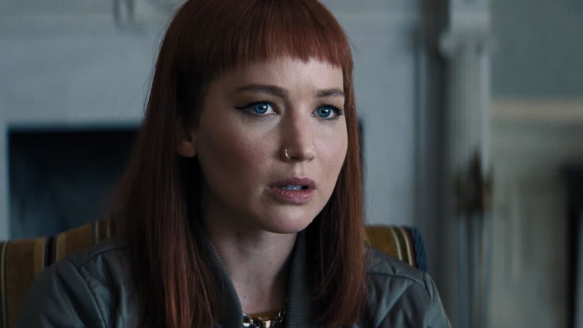 Jennifer Lawrence como Kate Dibiasky em Não Olhe Para Cima (Reprodução / Netflix)