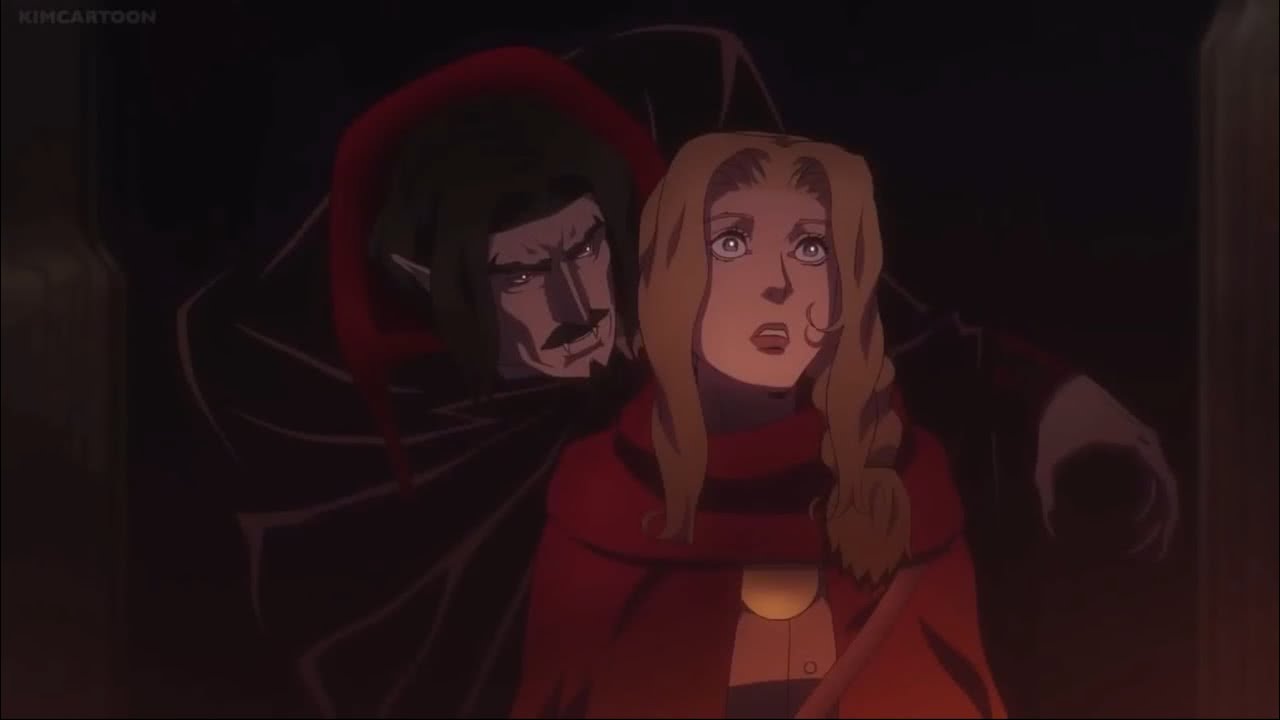 Lisa e Dracula em Castlevania (Reprodução)