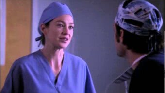 Meredith (Ellen Pompeo) e Derek (Patrick Dempsey) em Grey's Anatomy (Reprodução)