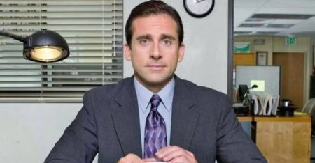 The Office: Ator se esconde de fã que usa roupa da série Steve Carell em The Office (Reprodução)