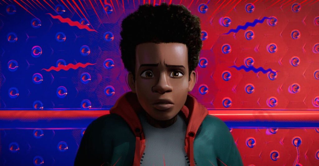Miles Morales terá autodescoberta em Através do Aranhaverso Miles Morales em Homem-Aranha no Aranhaverso (Reprodução)
