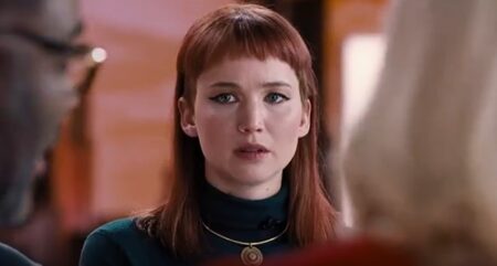 Jennifer Lawrence em Não Olhe Para Cima (Reprodução)