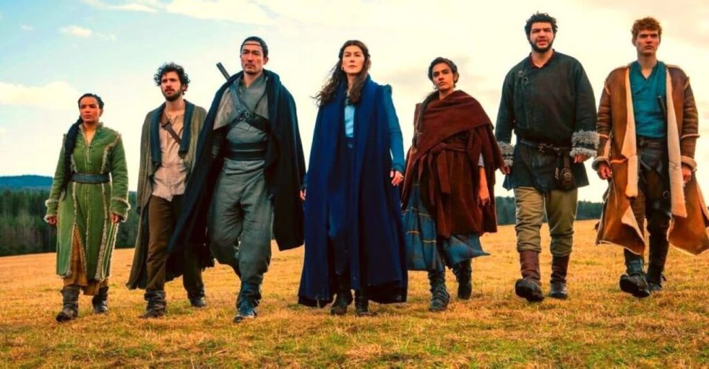 Elenco de A Roda do Tempo (Reprodução / Amazon)
