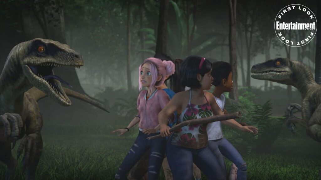 Novos animais pré-históricos serão apresentados em Acampamento Jurássico Cena da 4a temporada de Jurassic World: Acampamento Jurássico (Reprodução / Netflix)
