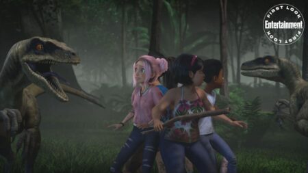 Cena da 4a temporada de Jurassic World: Acampamento Jurássico (Reprodução / Netflix)