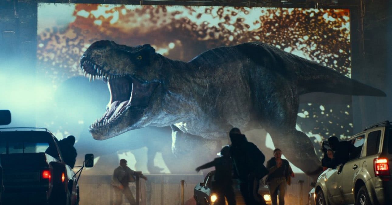 Cena do prólogo de Jurassic World Domínio (Reprodução / Universal)