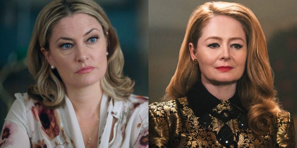 Personagens de Riverdale e seus correspondentes em O Mundo Sombrio de Sabrina 2 Alice em Riverdale e Zelda em O Mundo Sombrio de Sabrina Montagem Reproducao