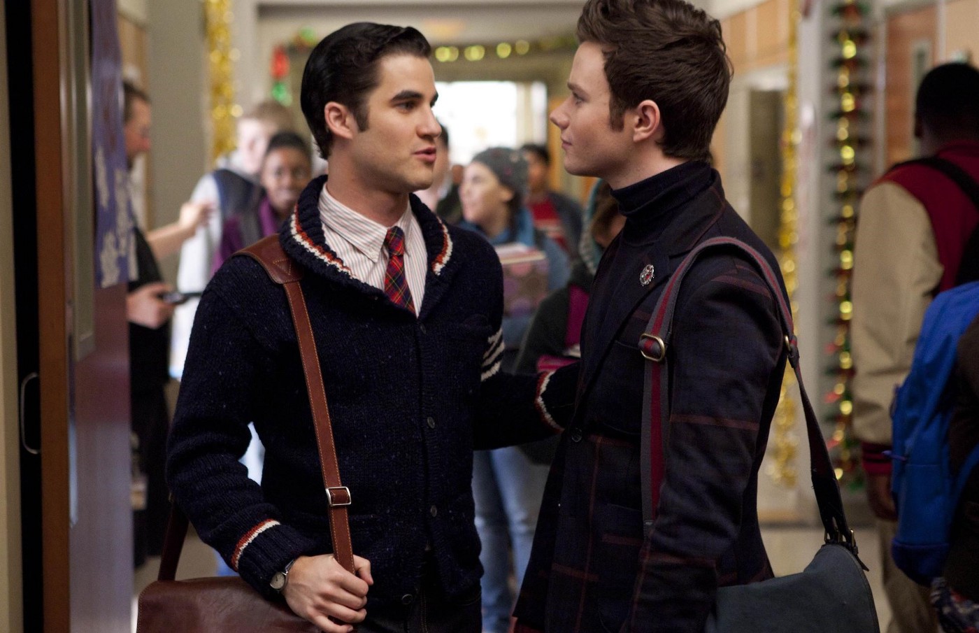 Blaine (Darren Criss) e Kurt (Chris Colfer) em Glee (Reprodução)