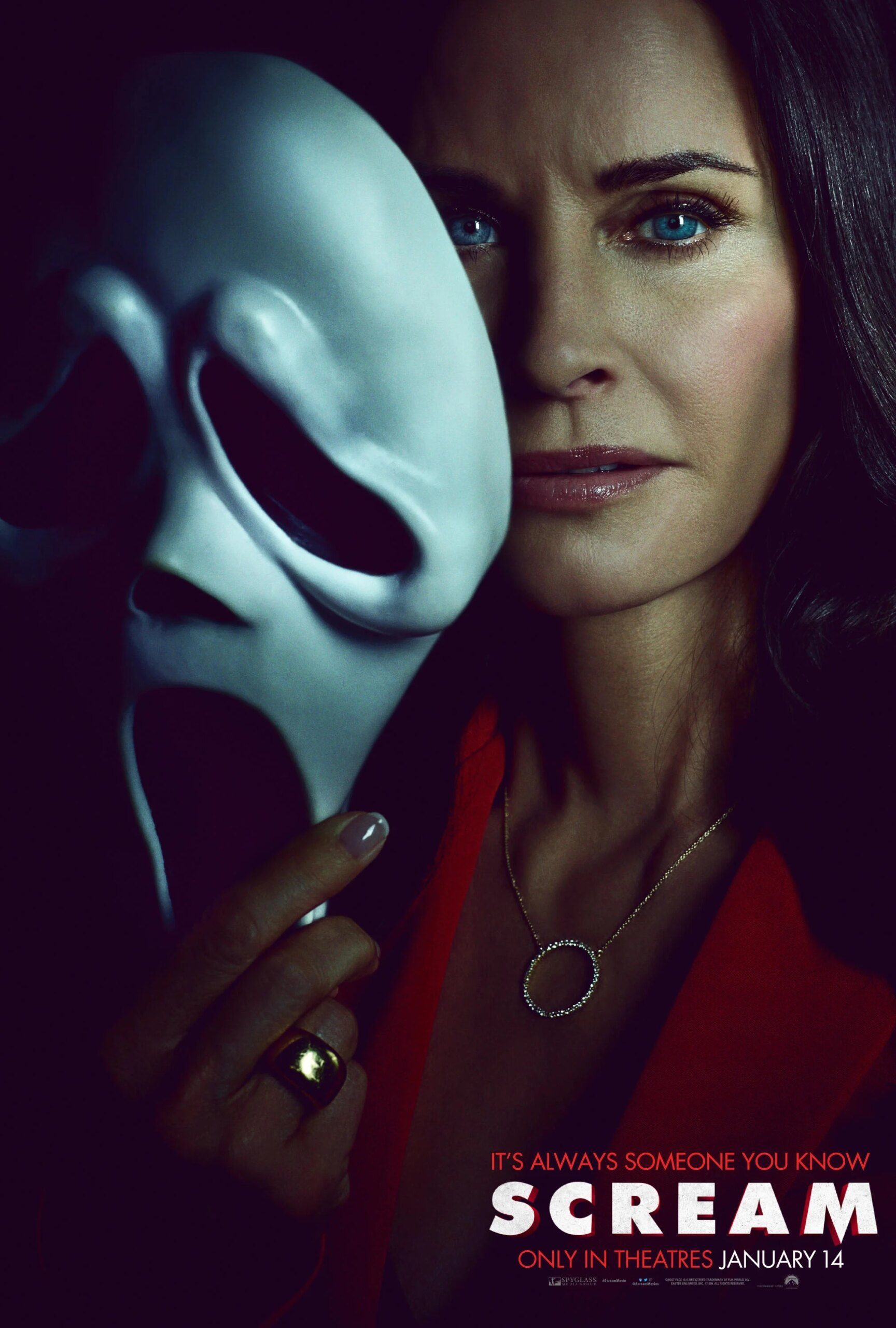 Pânico l Ator conta que foi desconfortável gravar ao lado da ex-esposa 3 Courteney Cox em novo poster de Panico Divulgacao scaled 1