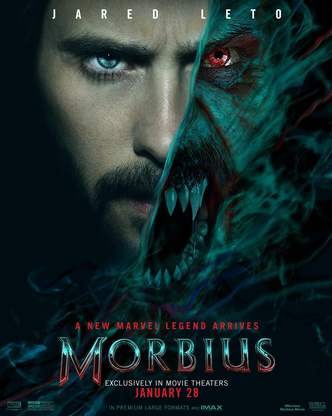 Jared Leto em pôster de Morbius