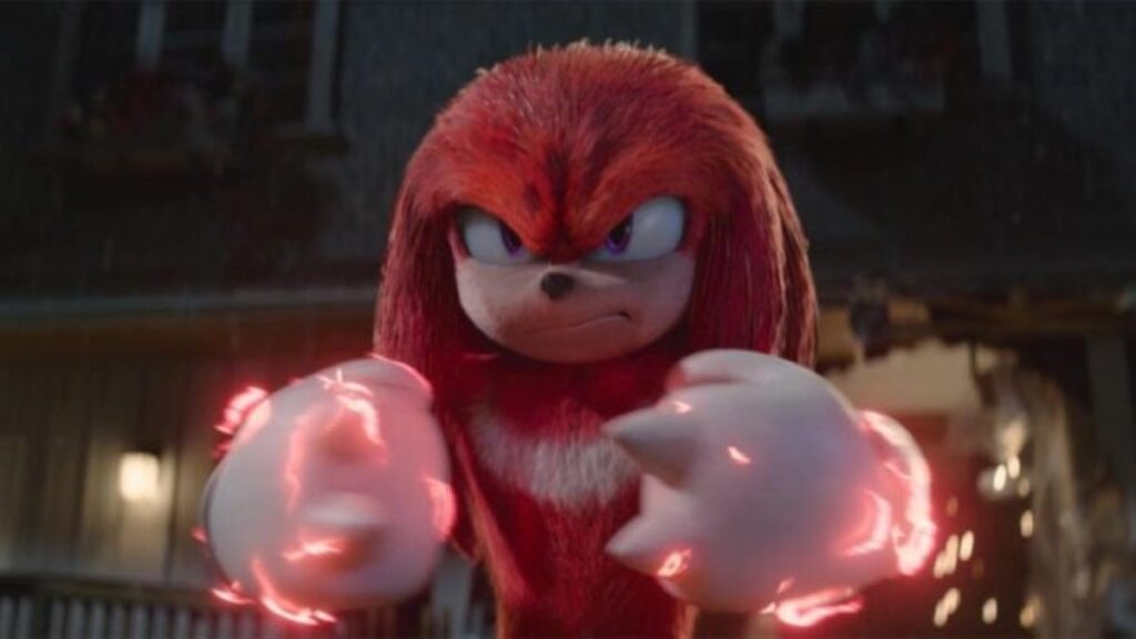 Knuckles em Sonic 2: Filme (Reprodução)
