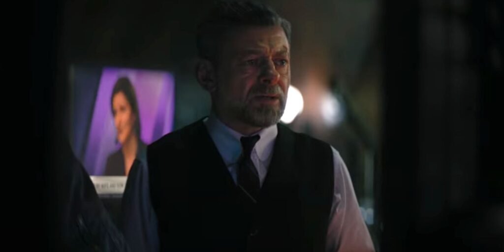 Andy Serkis como Alfred Pennyworth em Batman (Reprodução)