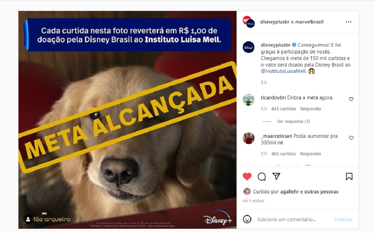Ação promocional de Gavião Arqueiro rende doação de R$ 150 mil 2 Instituto Luisa Mell vai receber doacao de R 150 mil gracas a acao promocional de Gaviao Arqueiro Reproducao