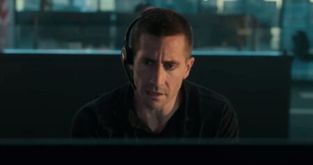 Jake Gyllenhaal em O Culpado (Reprodução / Netflix)