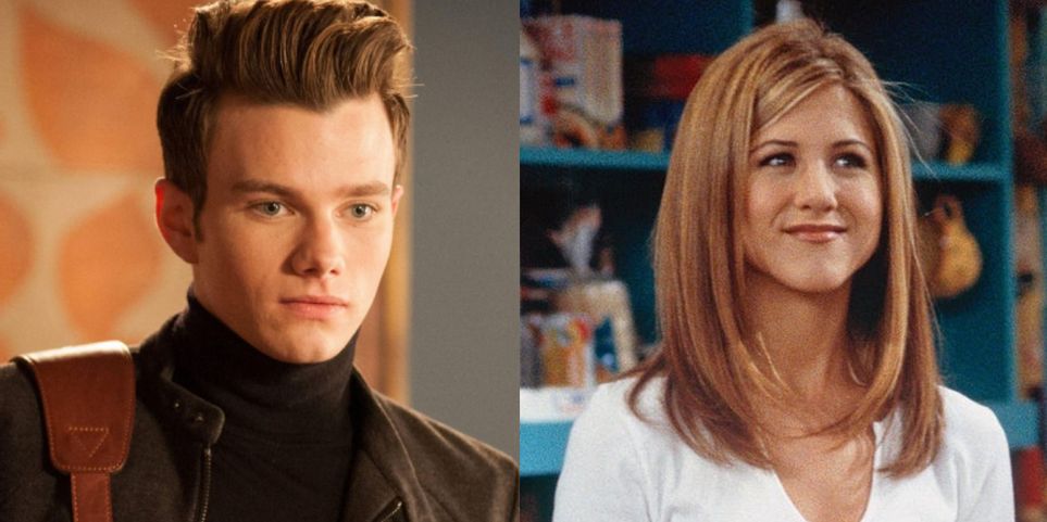 Glee e Friends | Quem seria quem em um crossover 5 Kurt (Chris Colfer) em Glee e Rachel (Jennifer Aniston) em Friends (Montagem/ Reprodução)