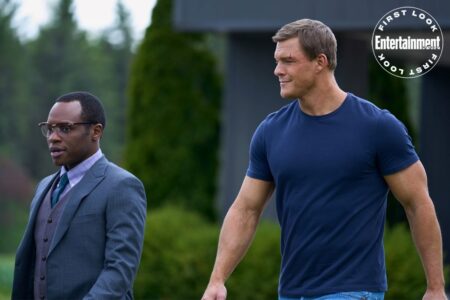 Reacher vai ser renovada ou cancelada? Malcolm Goodwin e Alan Ritchson em Reacher (Divulgação / Amazon)