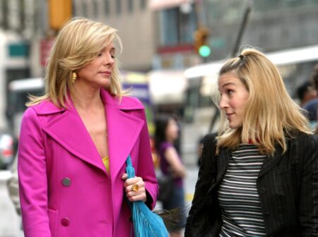 Samantha (Kim Cattrall) e Carrie (Sarah Jessica Parker) em Sex and The City