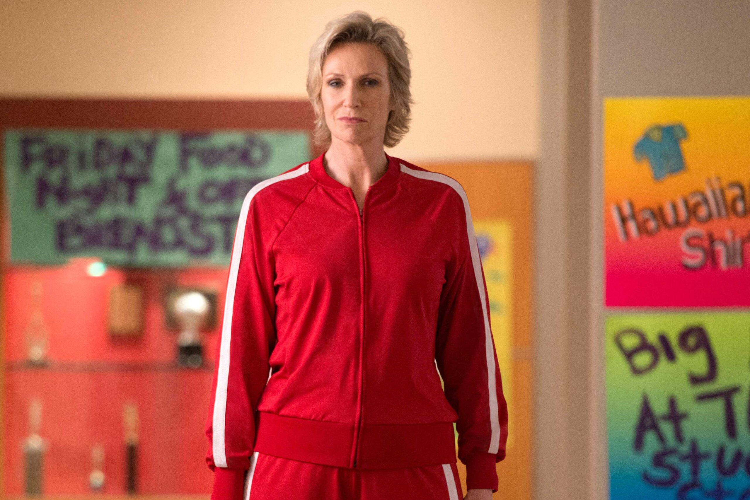 Sue (Jane Lynch) em Glee (Reprodução)