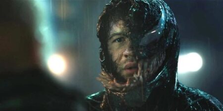 Venom 3 é o último filme de Tom Hardy no universo Homem-Aranha Tom Hardy em Venom: Tempo de Carnificina (Reprodução)