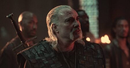 Vesemir Kim Bodnia em The Witcher Reproducao