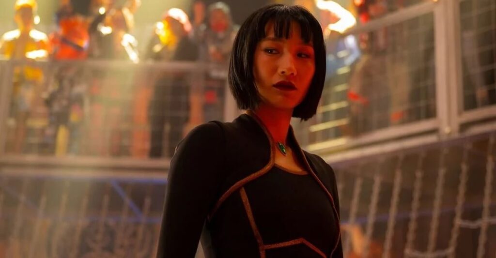 Atriz não sabia que estava gravando cena pós-crédito de Shang-Chi Meng'er Zhang como Xialing em Shang-Chi e a Lenda dos Dez Anéis (Reprodução / Marvel)