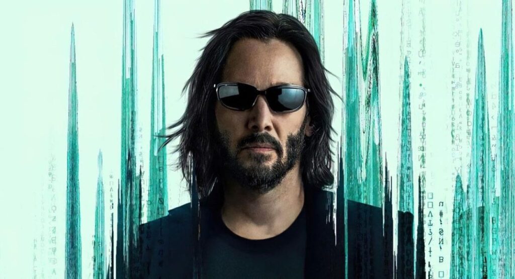 Kenau Reeves em Matrix: Resurrections (Reprodução)