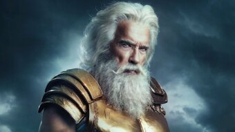 Arnold Schwarzenegger como Zeus (Divulgação)