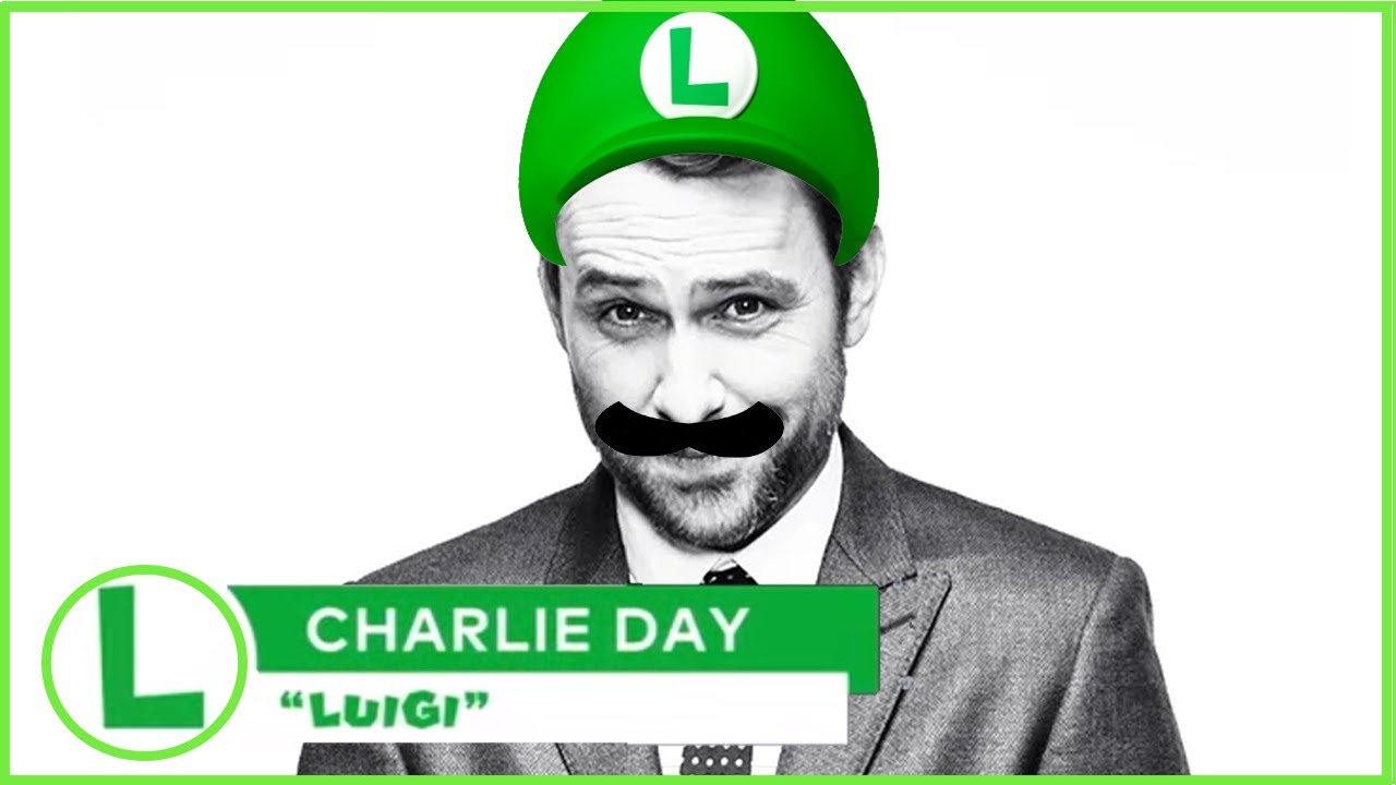 Charlie Day como Luigi (Reprodução / YouTube)