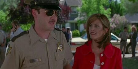 David Arquette e Courteney Cox na franquia Pânico (Reprodução)