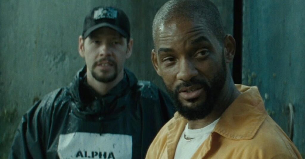 Ike Barinholtz e Will Smith em Esquadrão Suicida (Reprodução / DC)
