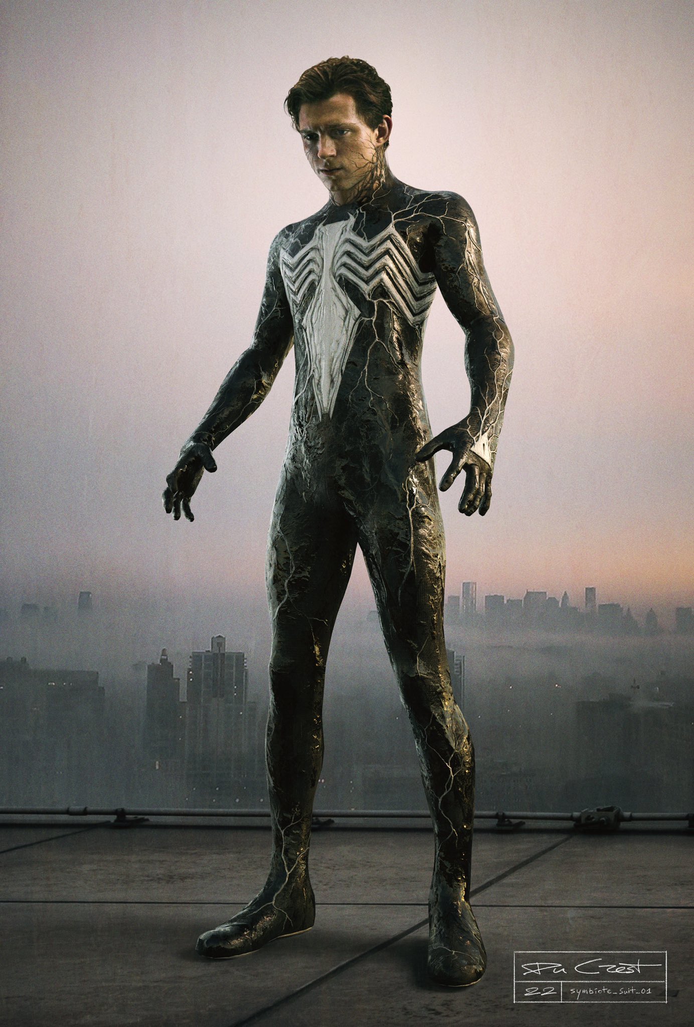 Designer de Homem-Aranha: Sem Volta Para Casa cria conceito de Tom Holland como Venom (Reprodução/Twitter)