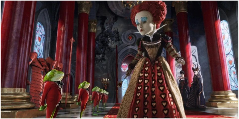 Helena Bonham Carter em Alice no Pais das Maravilhas Reproducao