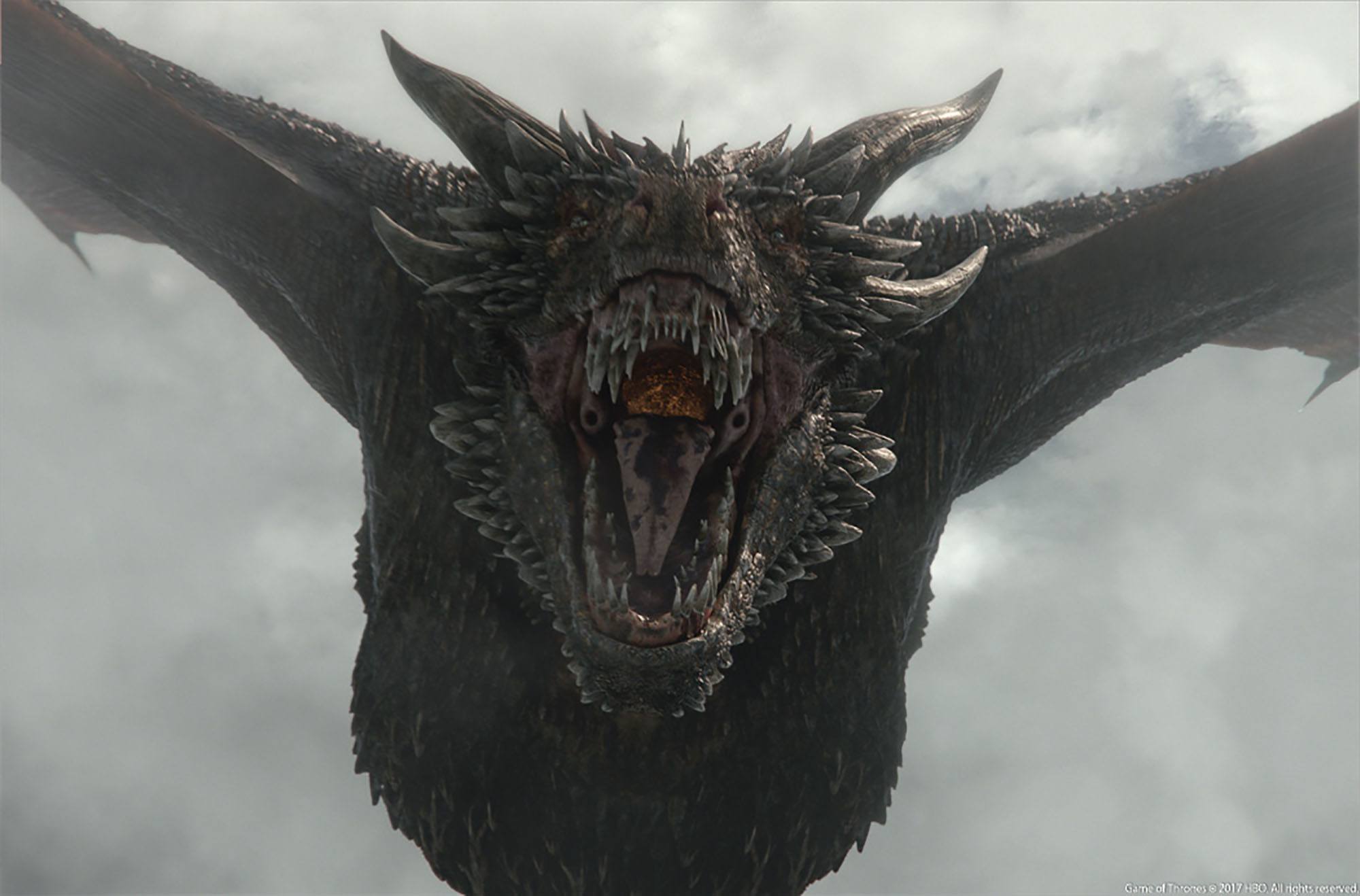 Drogon em Game of Thrones (Reprodução / HBO)