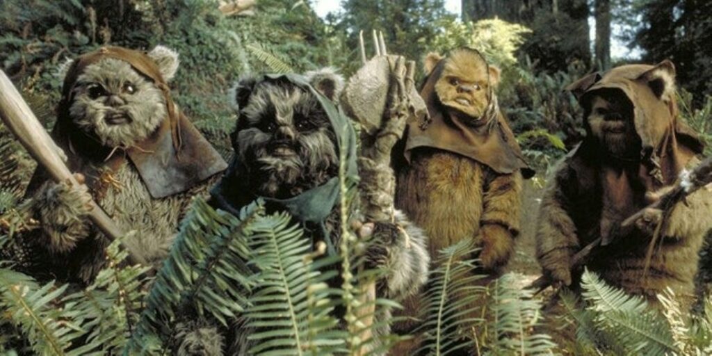 Star Wars | Ewoks podem aparecer em O Livro de Boba Fett? Ewoks na franquia Star Wars (Reprodução / LucasFilm)