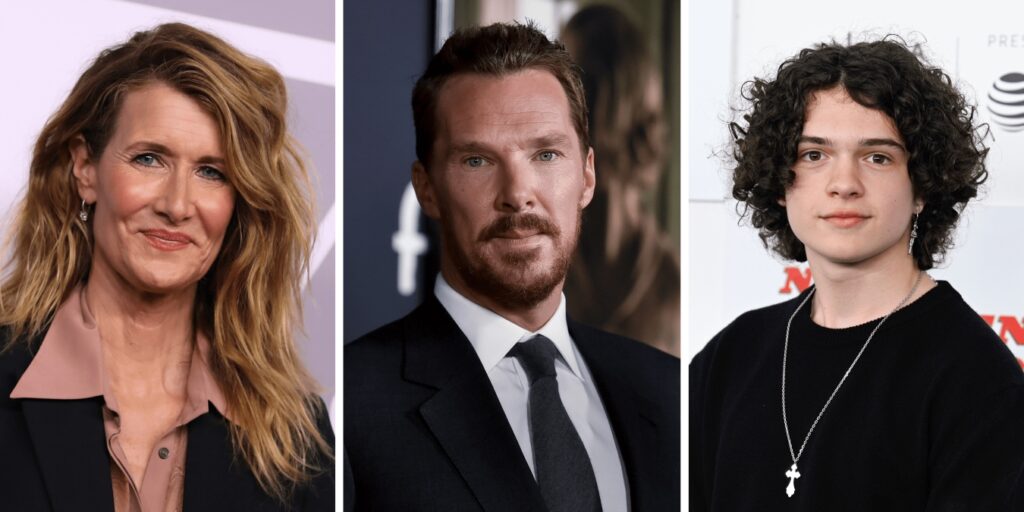 Laura Dern, Benedict Cumbebatch e Noah Jupe (Reprodução)