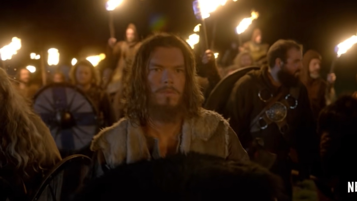 Sam Corlett como Leif em Vikings: Valhalla (Reprodução / Netflix)