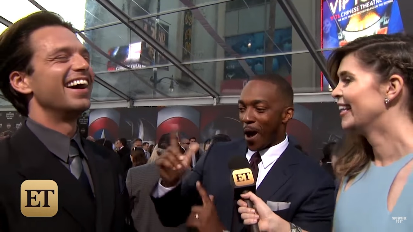 Sebastian Stan comenta sobre Anthony Mackie como diretor de Spark 1 Anthony Mackie diz que Sebastian Stan esta matando mulheres com sua beleza em entrevista Reproducao