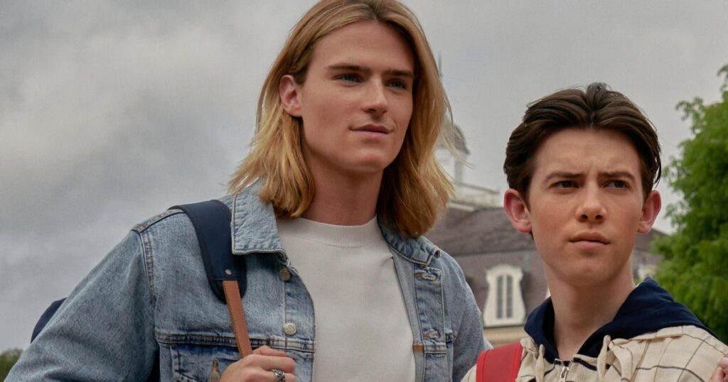 Astros de Crush à Altura 2 admitem semelhanças com seus personagens Dunkleman Luke Eisner e Stig Griffin Gluck em Crush a Altura 2 Reproducao
