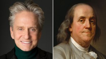 Michael Douglas / Benjamin Franklin (Reprodução)