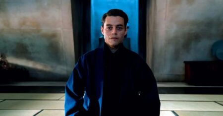 Rami Malek como Safin em 007 - Sem Tempo para Morrer (Reprodução)