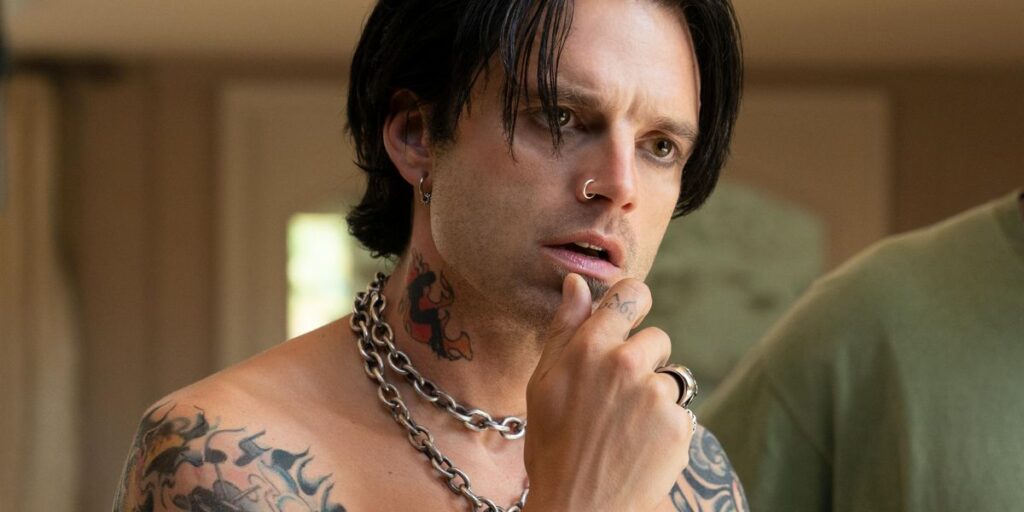 Sebastina Stan como Tommy Lee em Pam Tommy Divulgacao Hullu 2