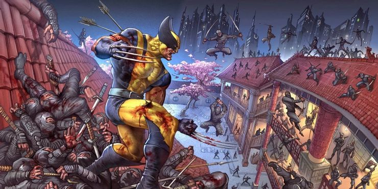 Wolverine luta contra a Gangue Tentaculo nos quadrinhos Reproducao