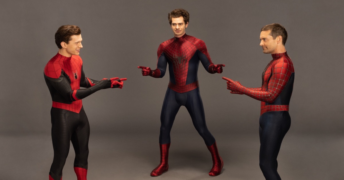 Andrew Garfield, Tom Holland and Tobey Maguire (Reproduction)